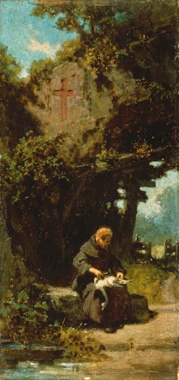 Gänse rupfender Einsiedler | Carl Spitzweg