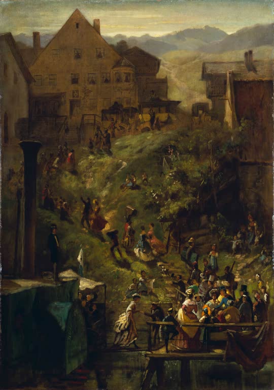 Ankunft in Seeshaupt | Carl Spitzweg