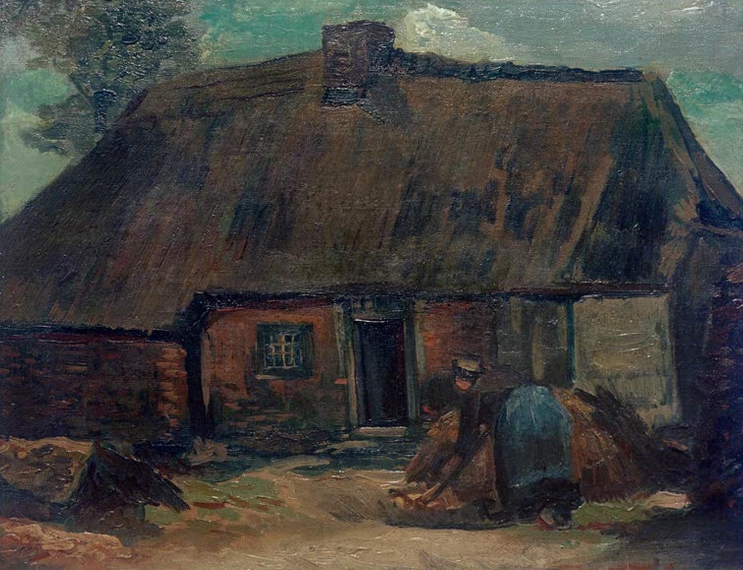 Kate mit grabender Bäuerin Vincent van Gogh