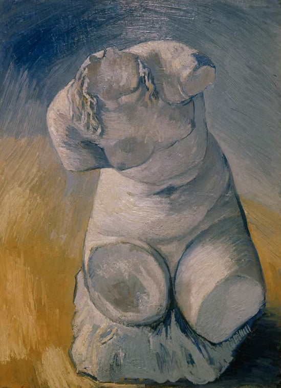 Gipsmodell eines Frauentorsos