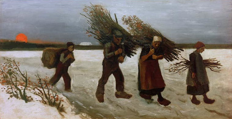 Holzsammler im Schnee von Vincent van Gogh