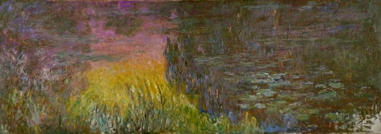 Seerosenteich ohne Weiden | Claude Monet