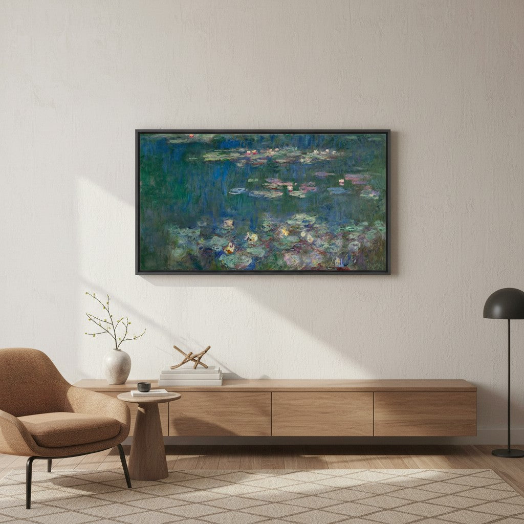Der Seerosenteich, grüne Reflexionen | Claude Monet