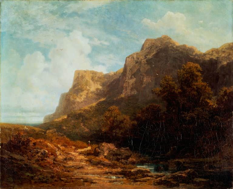 Bayrische Gebirgslandschaft | Carl Spitzweg