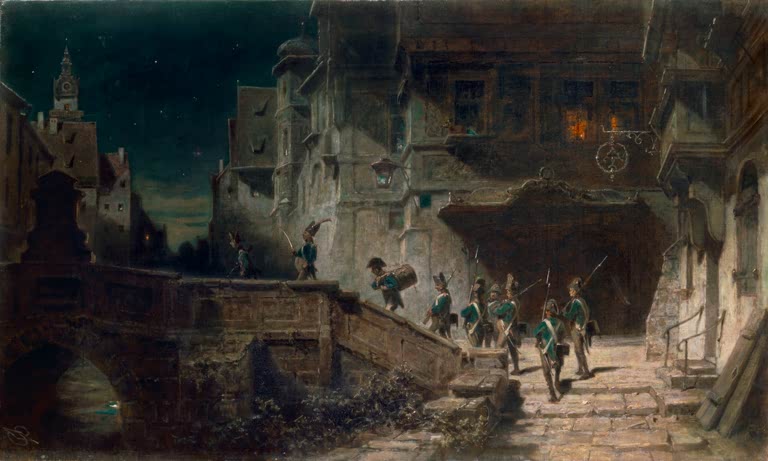 Die Scharwache | Carl Spitzweg