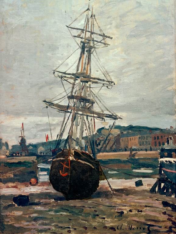 Auf Kiel gelegtes Schiff | Claude Monet