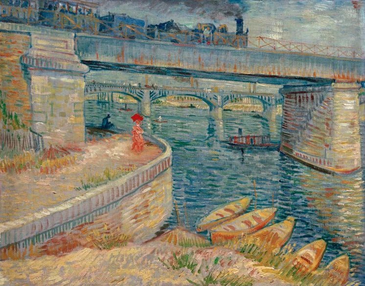 Die Brücken von Asnières von Vincent van Gogh