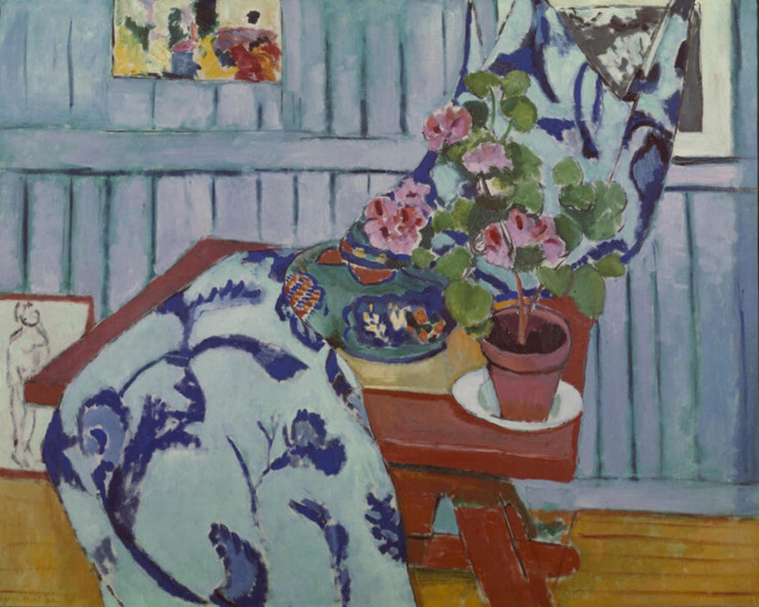 Henri Matisse’ „Stillleben mit Geranien“ als hochwertiger Kunstdruck – ein farbstarkes Meisterwerk zwischen Dekor, Natur und moderner Harmonie. Jetzt entdecken!