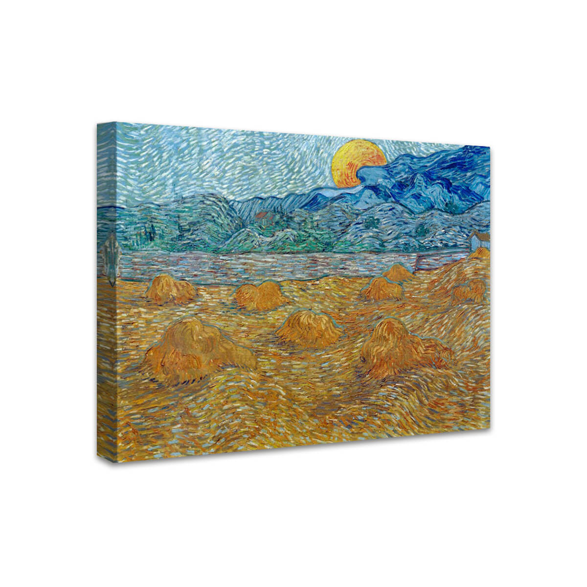 Abendlandschaft bei Mondaufgang | Vincent van Gogh