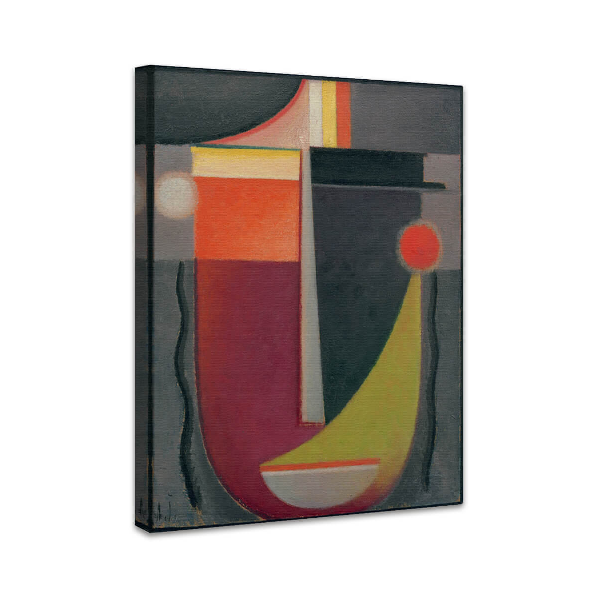 Abstrakter Kopf: Erloschene Glut | Alexej von Jawlensky