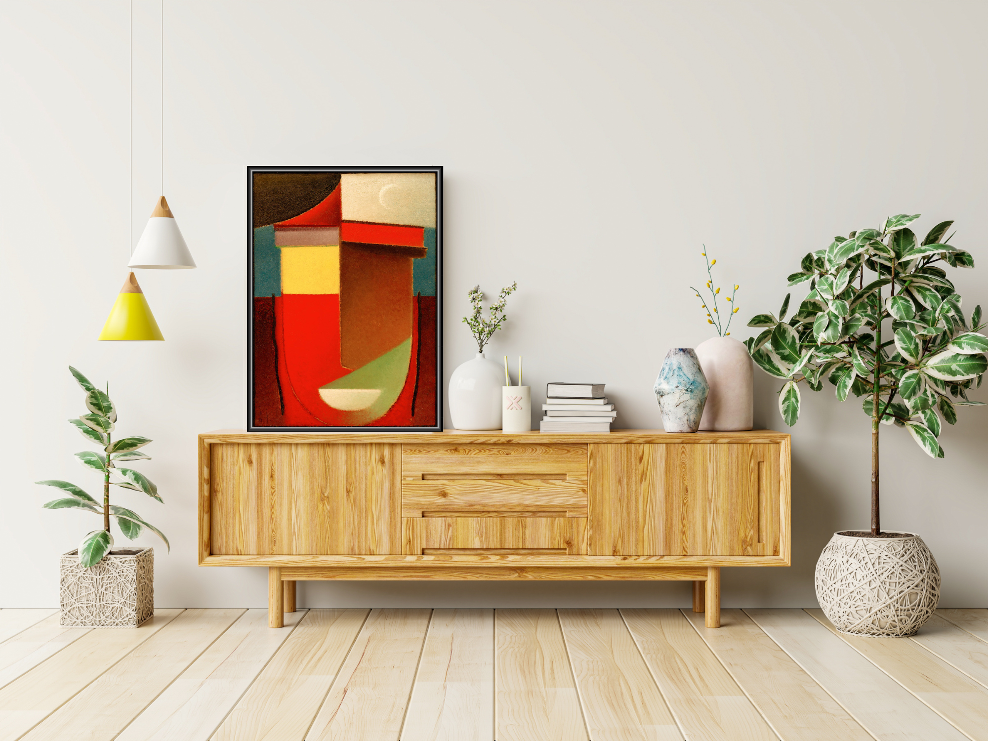 Abstrakter Kopf: Spätsommer (Mondsichel) | Alexej von Jawlensky
