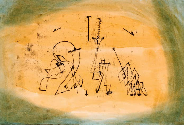 Kunstdruck „Abstraktes Terzett“ von Paul Klee, handgefertigt in Deutschland