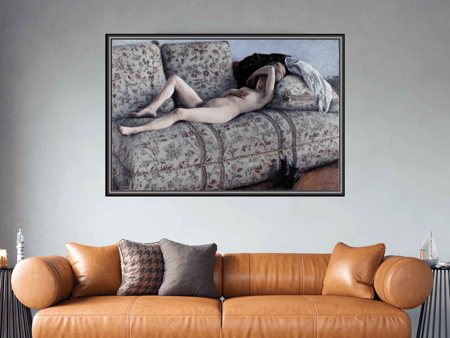 Akt auf einem Sofa | Gustave Caillebotte