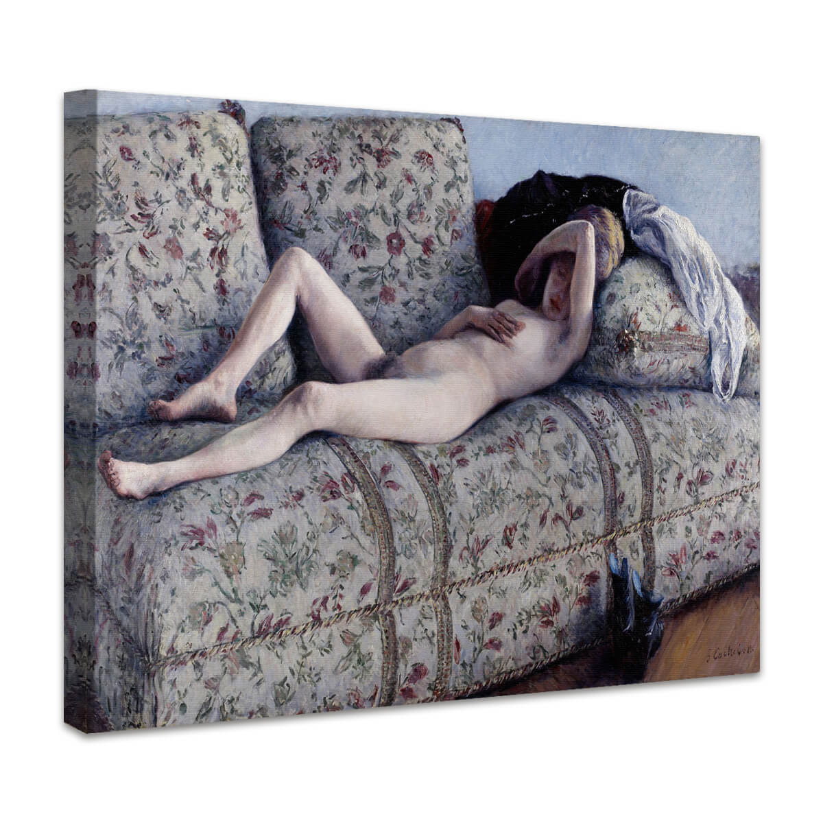 Akt auf einem Sofa | Gustave Caillebotte