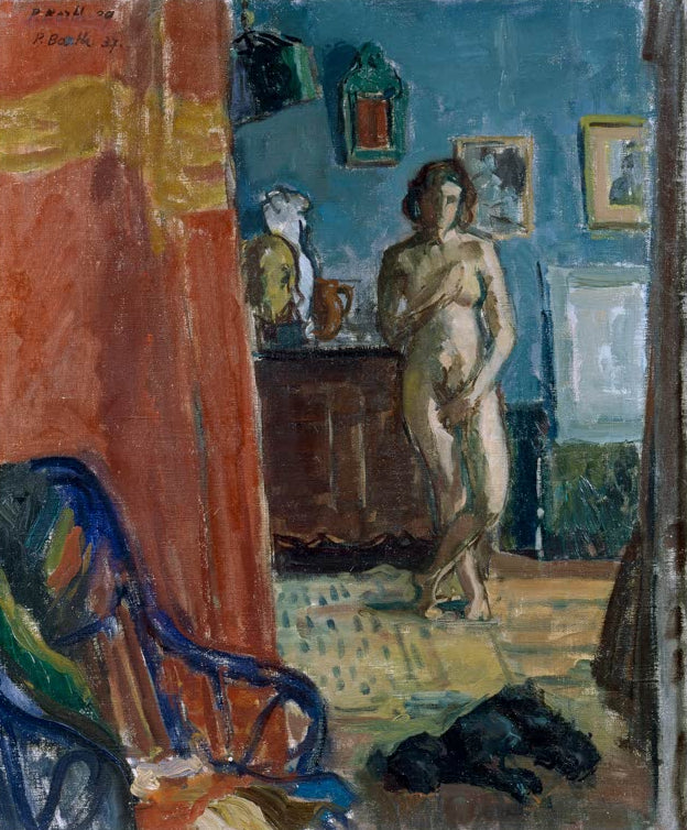 Kunstdruck Akt im Atelier von Paul Basilius Barth