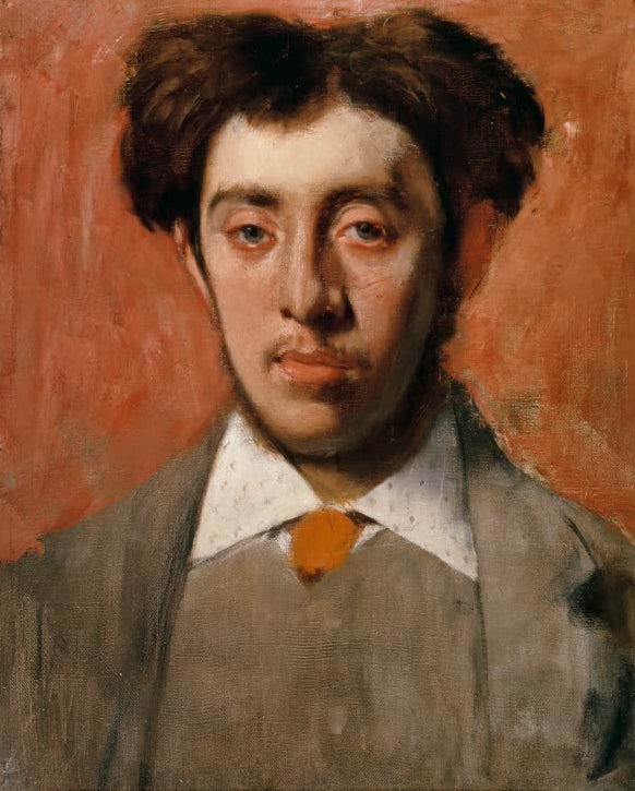 Kunstdruck des Porträts „Albert Melida“ von Edgar Degas, detailgetreu als Kunstdruck umgesetzt und in Deutschland von Hand gefertigt.