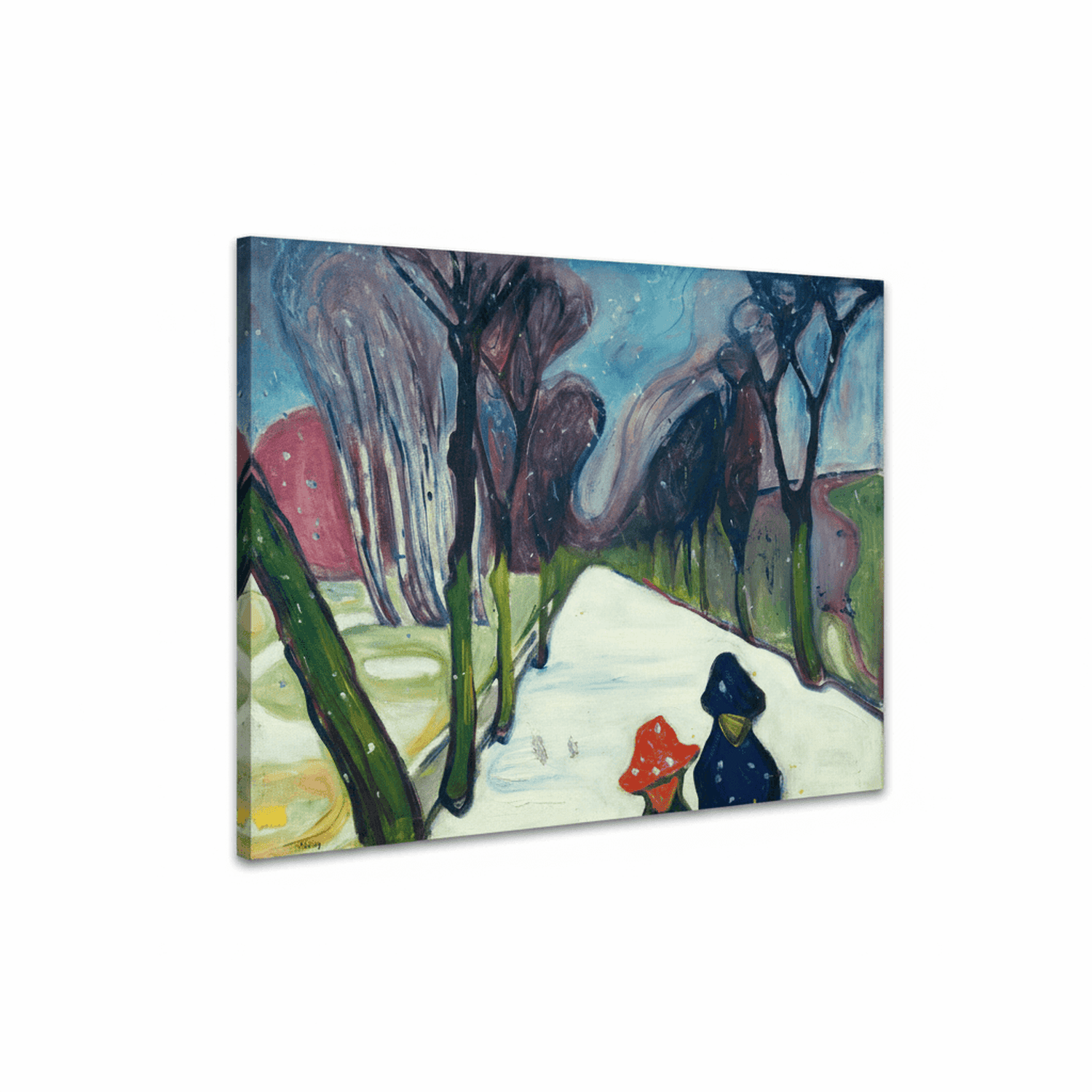 Allee im Schneegestöber | Edvard Munch