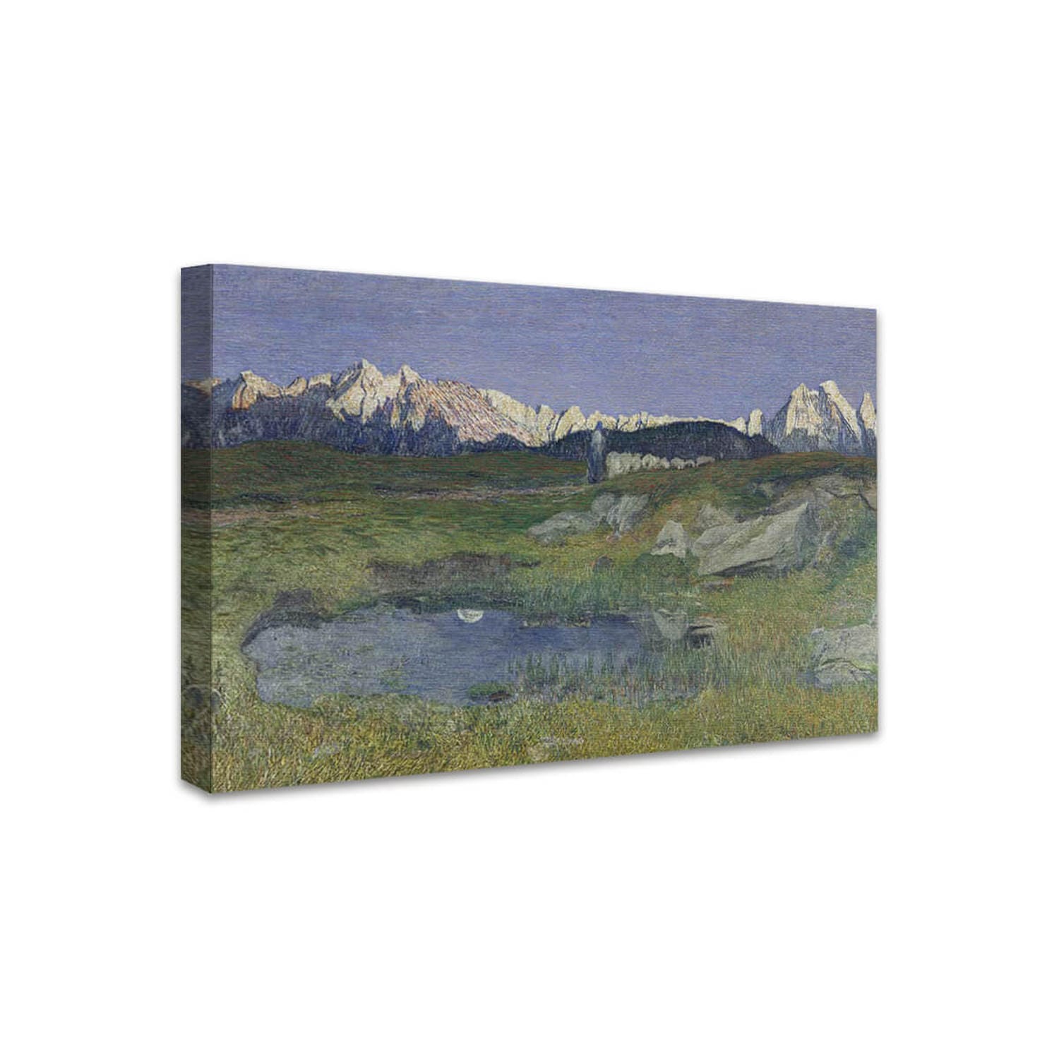 Alpenlandschaft bei Sonnenuntergang | Giovanni Segantini