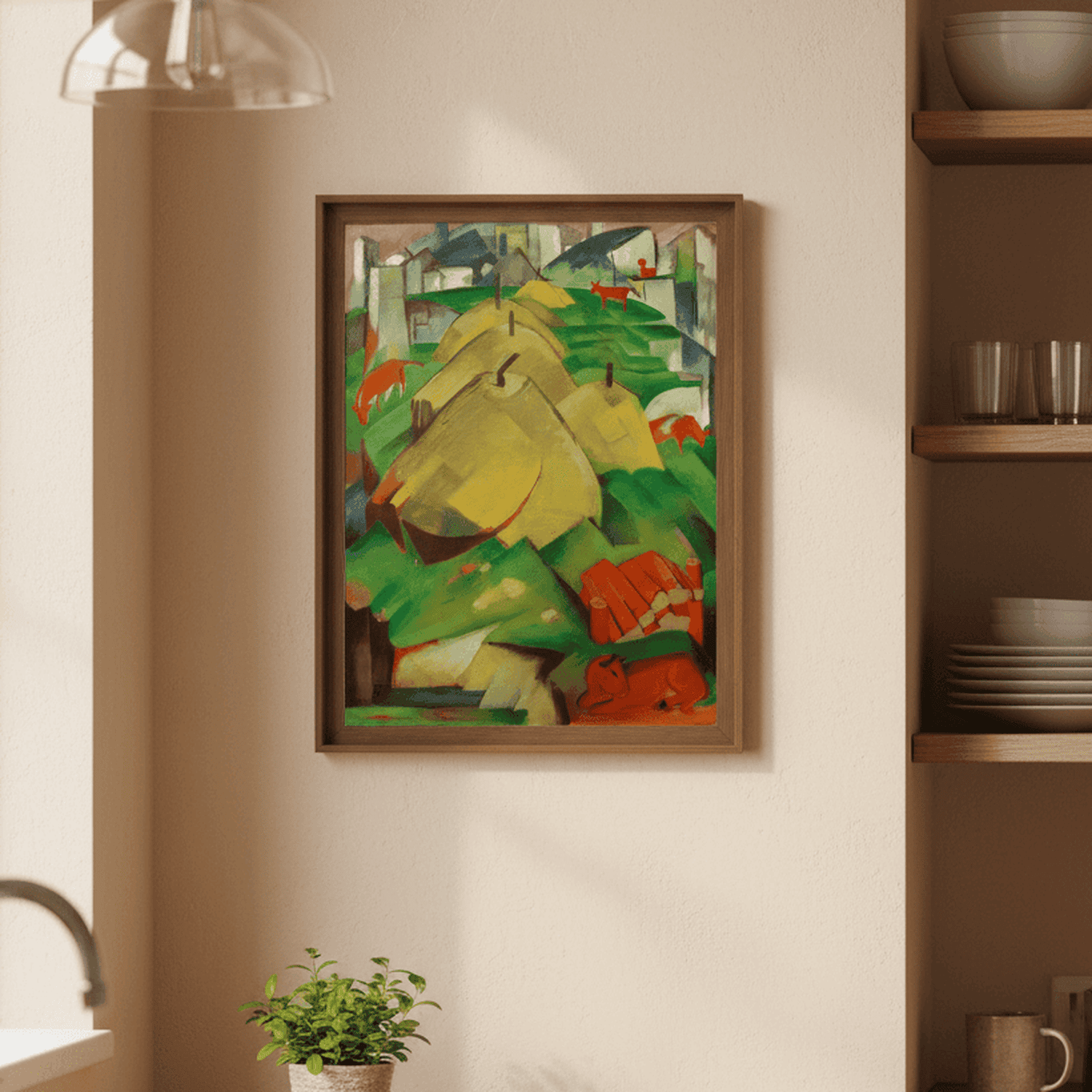 Alpenszene (Streuhocken) | Franz Marc