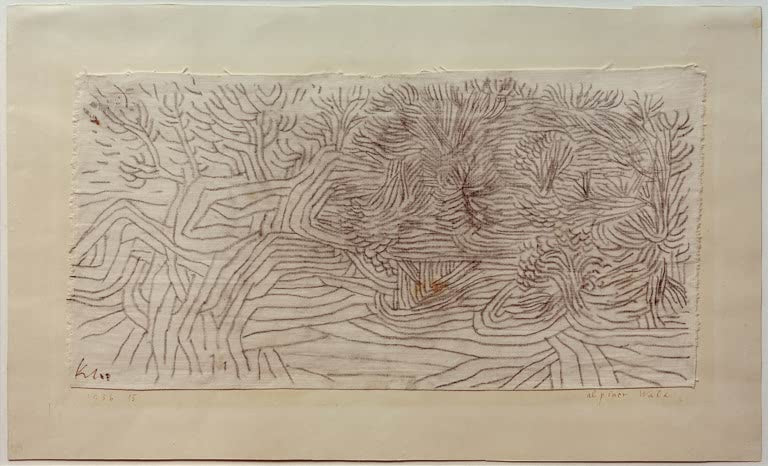 Kunstdruck „Alpiner Wald“ von Paul Klee