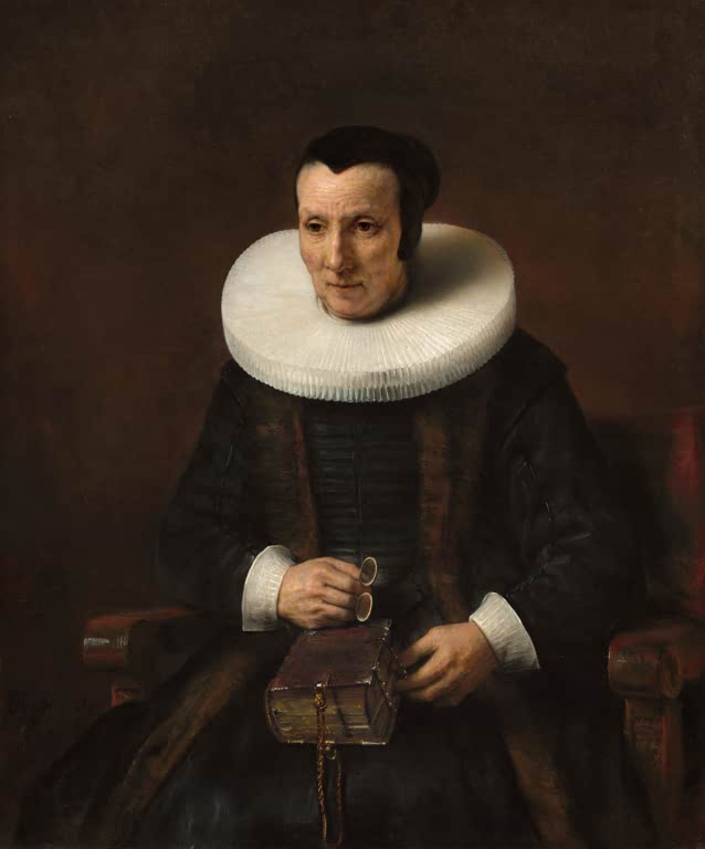 Kunstdruck „Alte Frau mit Buch“ von Rembrandt van Rijn