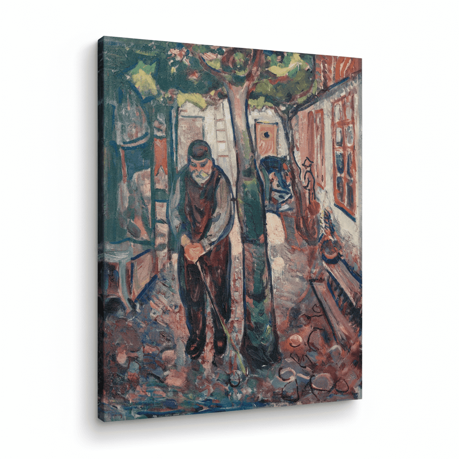 Alter Mann in Warnemünde | Edvard Munch