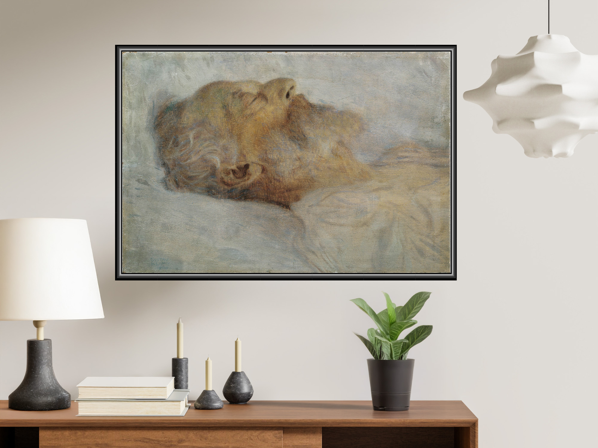 Alter Mann auf dem Totenbett | Gustav Klimt
