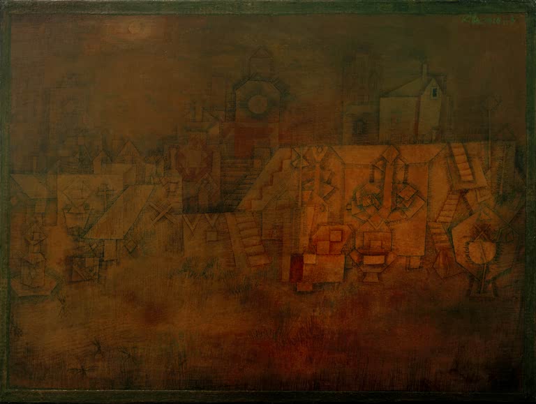 Kunstdruck „Alter Friedhof“ von Paul Klee, handgefertigt in Deutschland