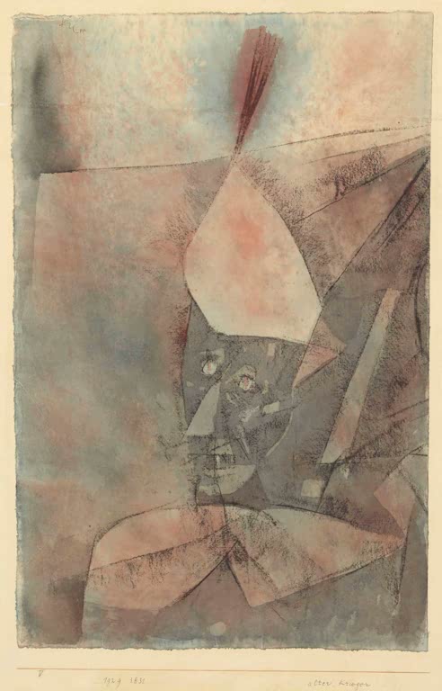 Kunstdruck „Alter Krieger“ von Paul Klee