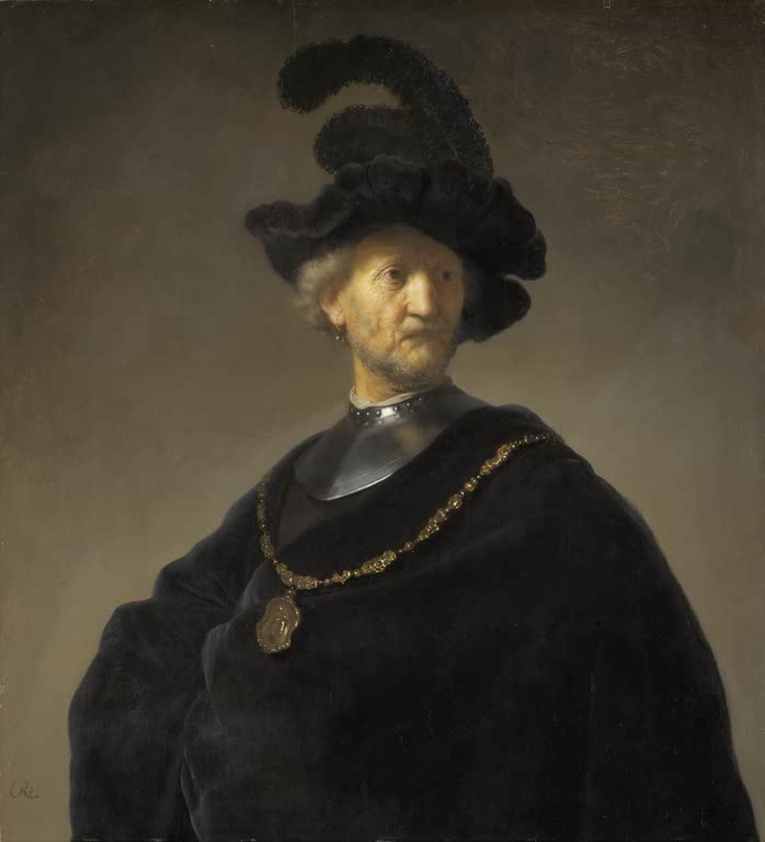 Kunstdruck „Alter Mann mit einer Goldkette“ von Rembrandt van Rijn