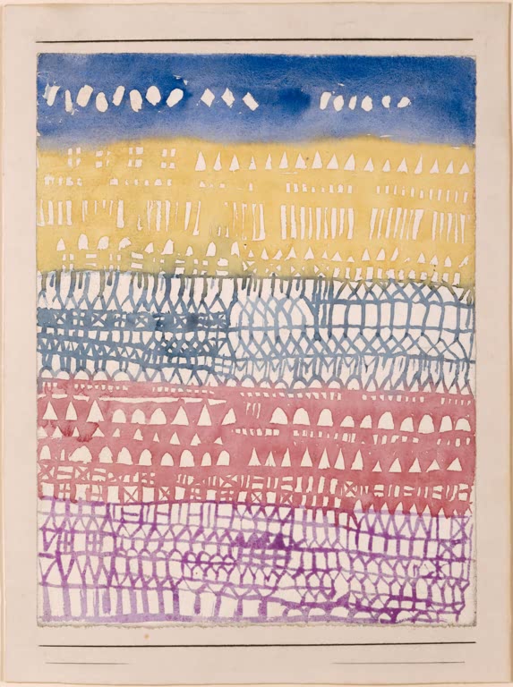 Kunstdruck „Altstadt (Übersicht)“ von Paul Klee, handgefertigt in Deutschland