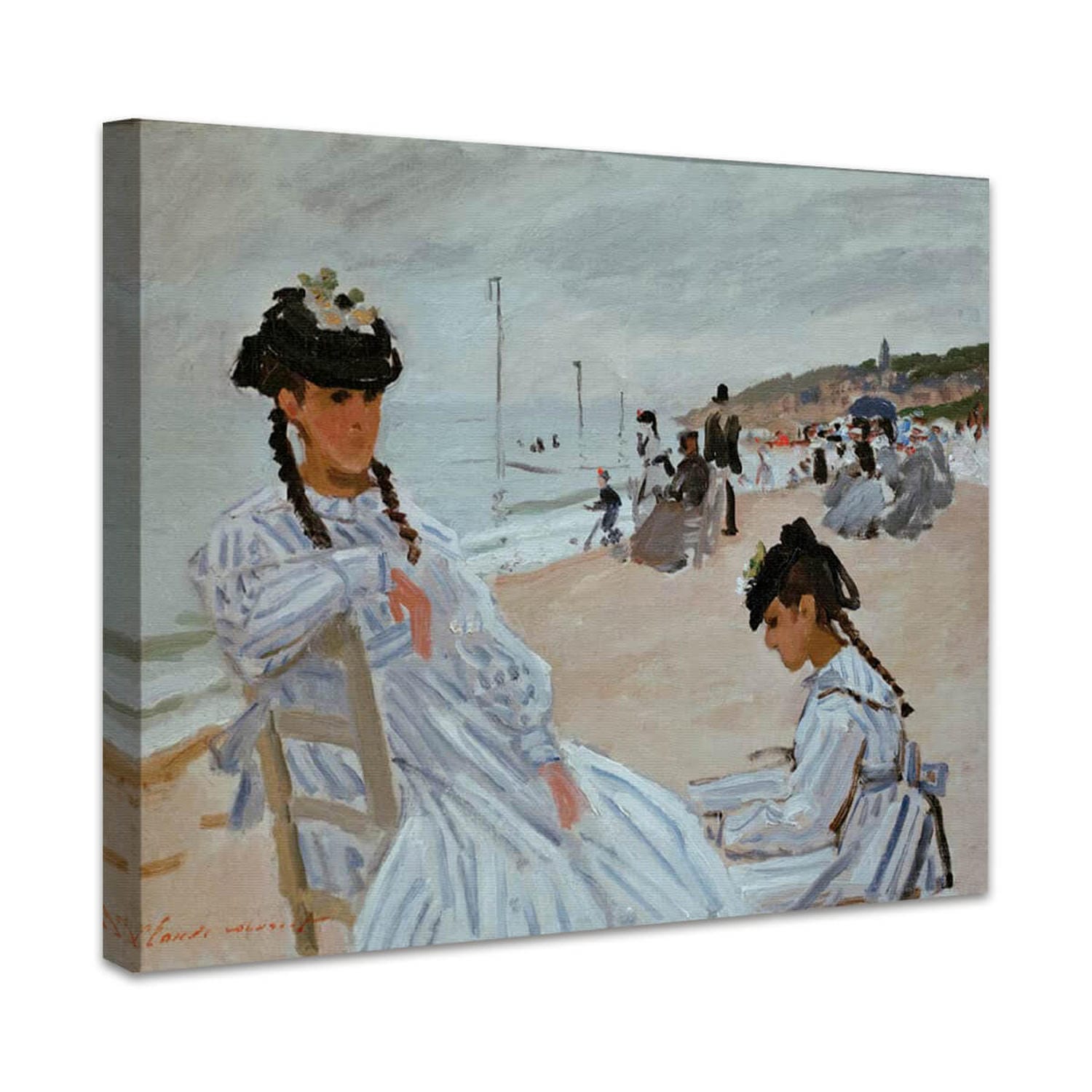 Am Strand in Trouville | Claude Monet
