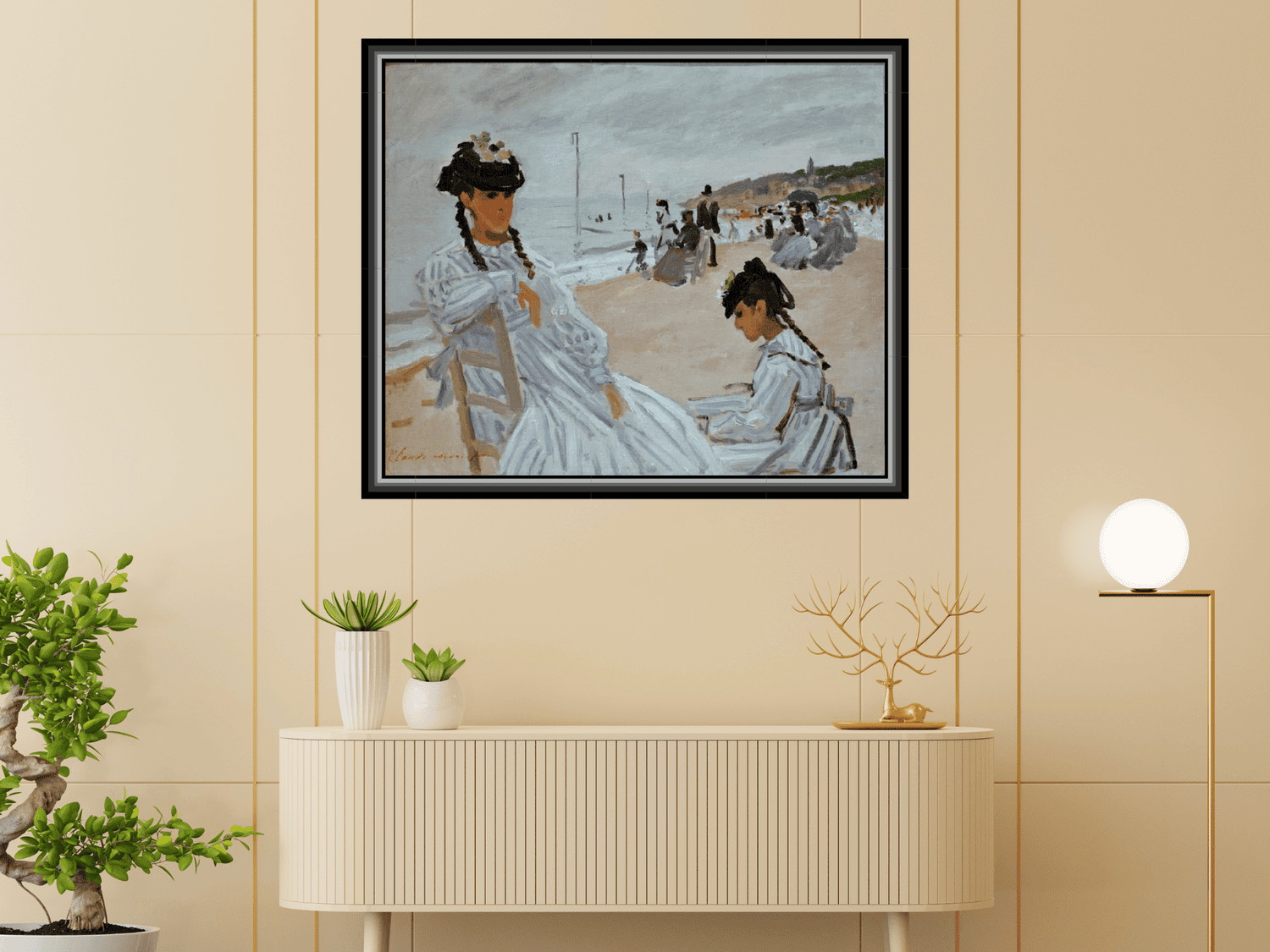 Am Strand in Trouville | Claude Monet