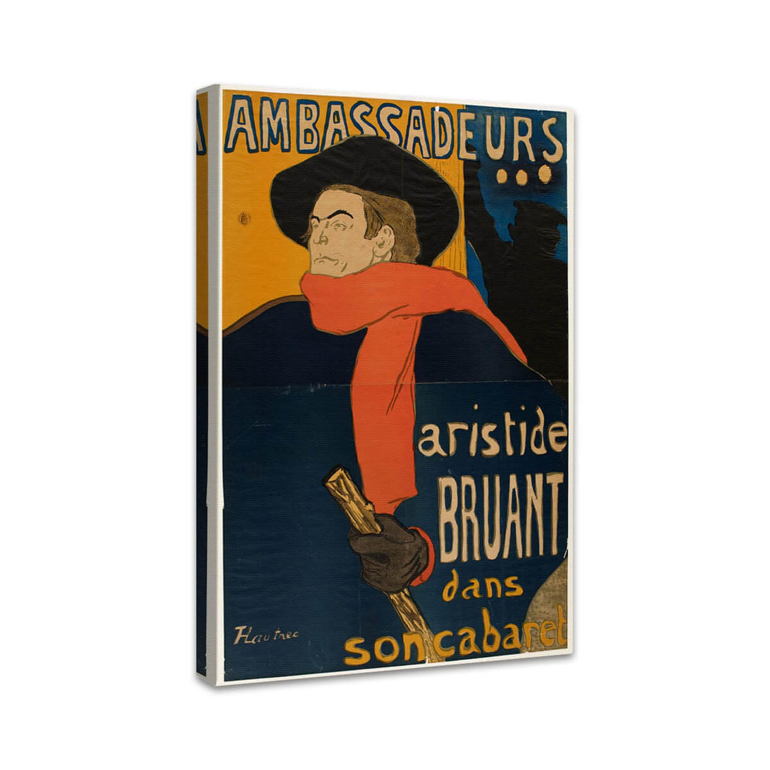 Ambassadeurs: Aristide Bruant in seinem Kabarett | Henri de Toulouse-Lautrec