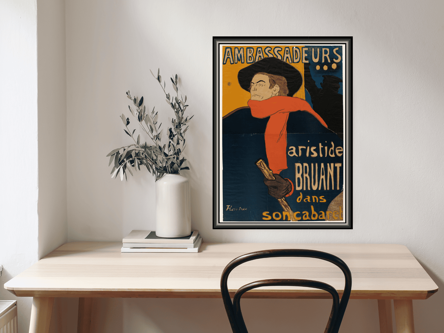 Ambassadeurs: Aristide Bruant in seinem Kabarett | Henri de Toulouse-Lautrec