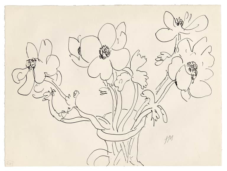 Kunstdruck „Anemonen in einer Vase“ von Henri Matisse, handgefertigt in Deutschland