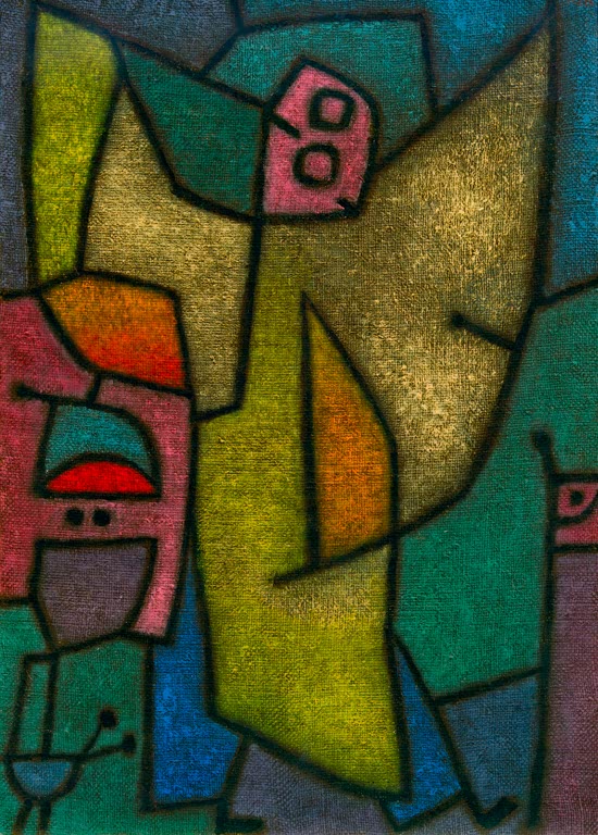 Kunstdruck „Angelus Militans“ von Paul Klee, handgefertigt in Deutschland