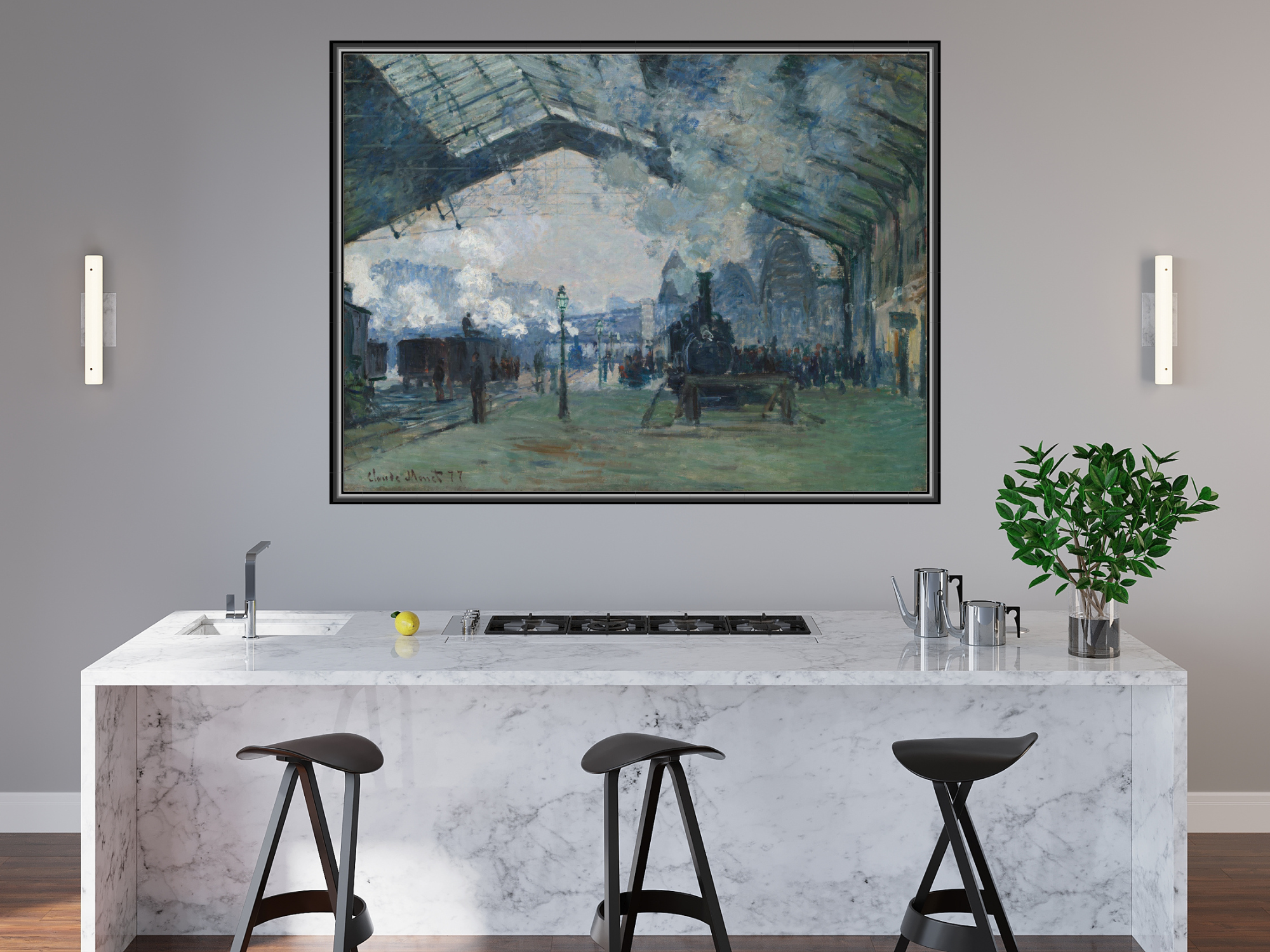 Ankunft des Normandie-Zuges, Gare Saint-Lazare | Claude Monet