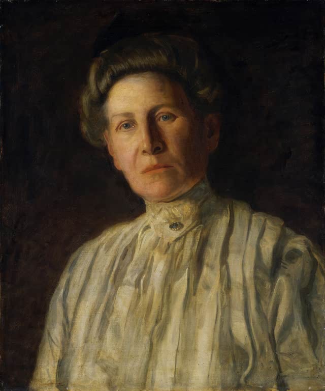Kunstdruck von Annie C. Lochrey Husson Frau Louis Husson von Thomas Eakins mit klassischem Porträt