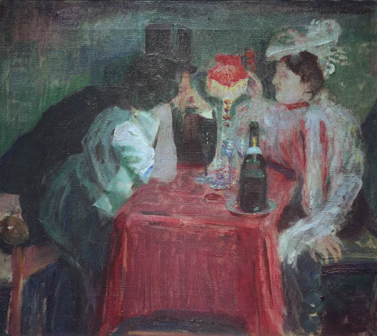 Kunstdruck Apachenkneipe III von Ida Gerhardi – berühmtes Gemälde als hochwertiger Kunstdruck, handgefertigt in Deutschland
