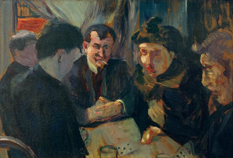 Kunstdruck Apachenkneipe II von Ida Gerhardi – berühmtes Gemälde als hochwertiger Kunstdruck, handgefertigt in Deutschland