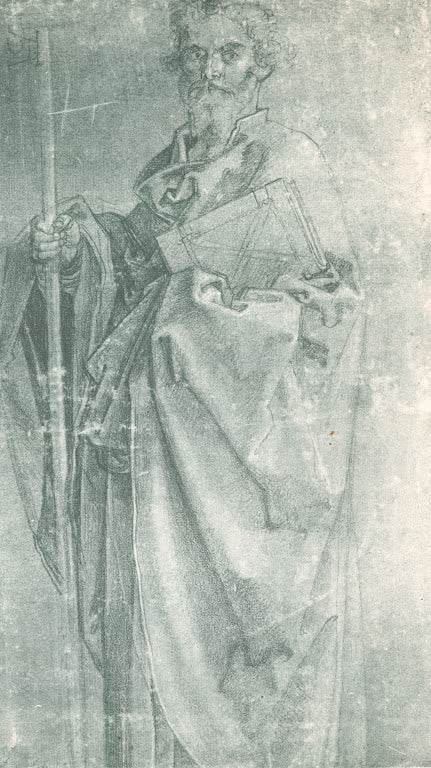 Kunstdruck „Apostel“ von Albrecht Dürer mit würdevoller religiöser Figurendarstellung