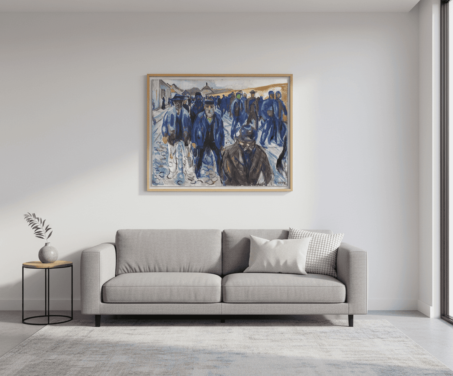 Arbeiter auf dem Heimweg | Edvard Munch