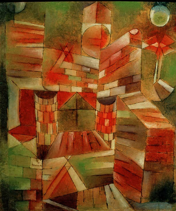 Kunstdruck „Architectur m. d. Fenster“ von Paul Klee, handgefertigt in Deutschland