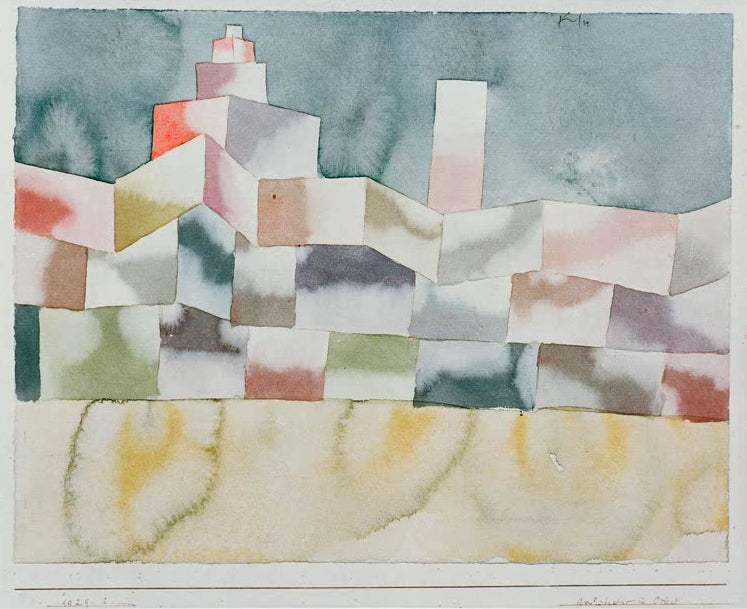 Kunstdruck „Architektur im Orient“ von Paul Klee