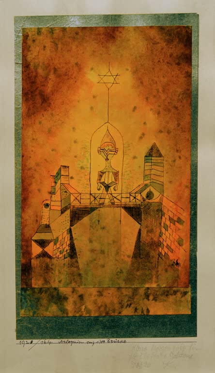 Kunstdruck „Arlequin auf der Brücke“ von Paul Klee, handgefertigt in Deutschland