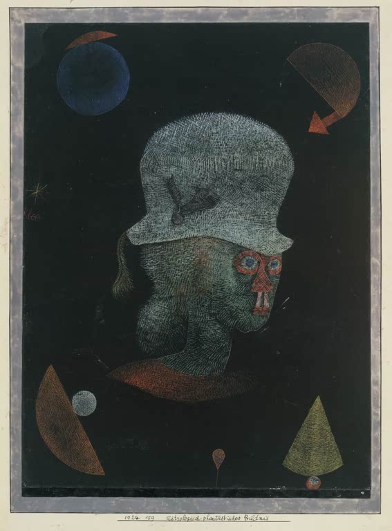 Kunstdruck „Astrologisches Fantasie-Portrait“ von Paul Klee