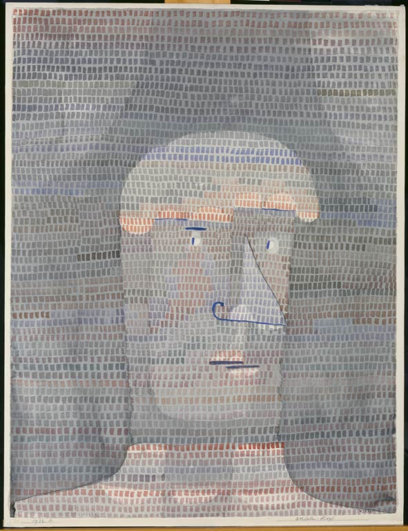 Kunstdruck „Athletenkopf“ von Paul Klee, handgefertigt in Deutschland