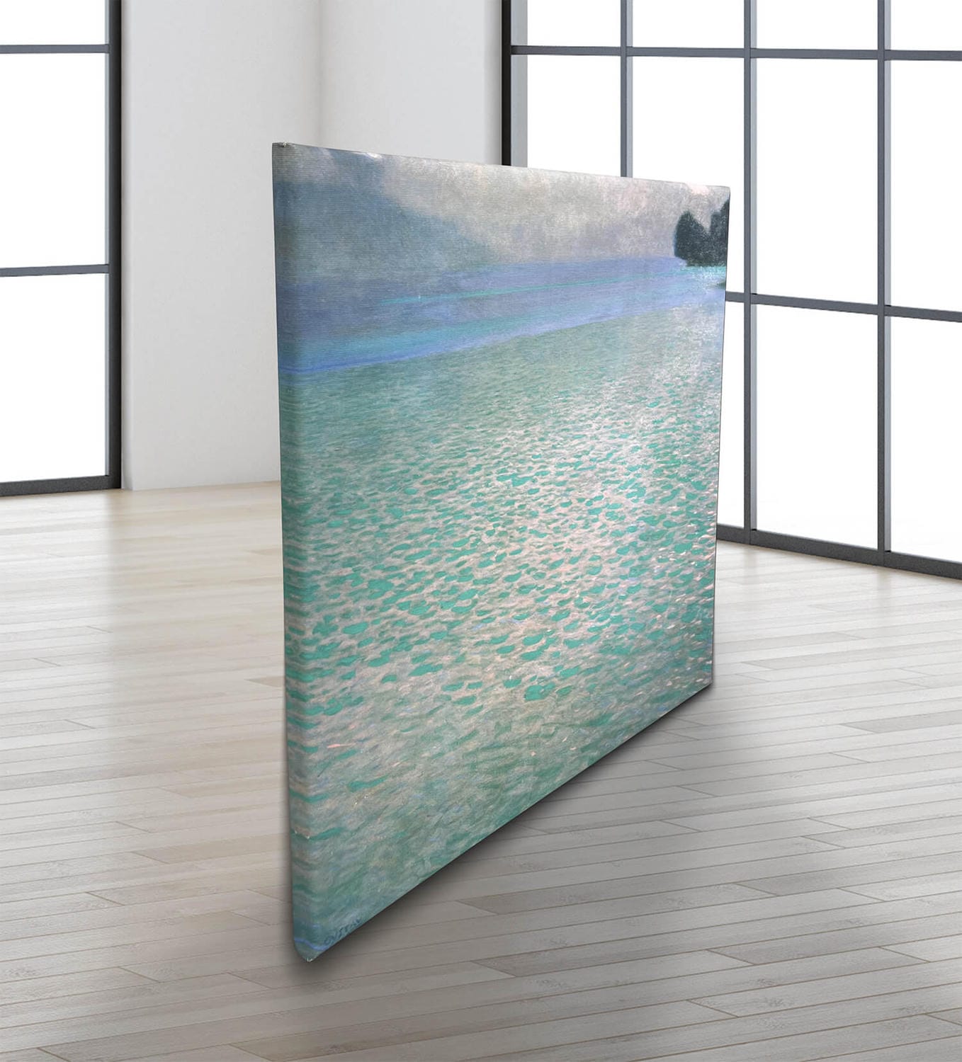 Am Attersee | Gustav Klimt 50 x 50 cm als Leinwand auf Keilrahmen