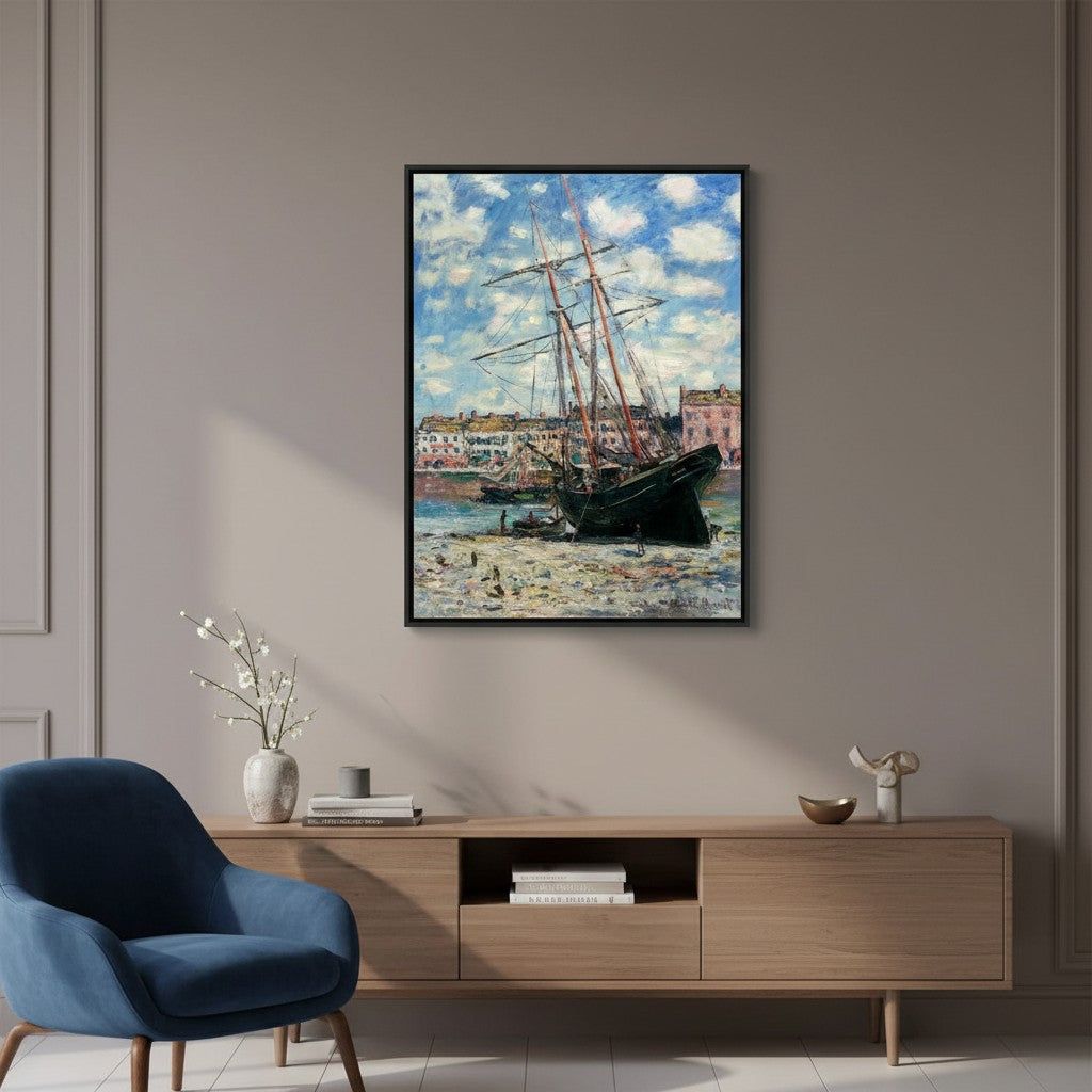 Auf Kiel gelegtes Schiff | Claude Monet